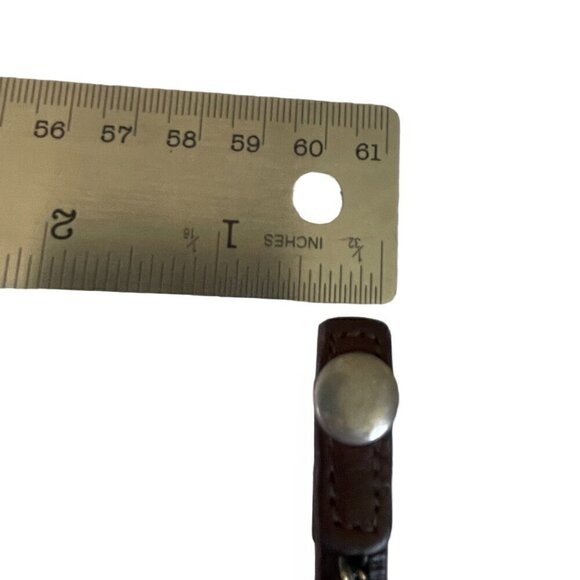 Brown Leather and Copper Wire Wrap Bracelet - Picture 3 of 5